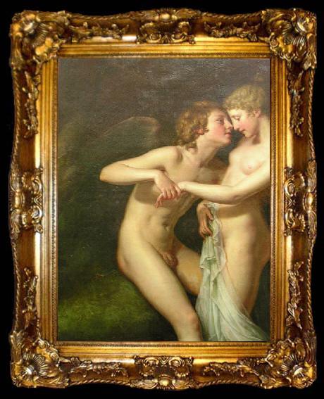 framed  Hugh Douglas Hamilton Cupid and Psyche in the natural bower, ta009-2